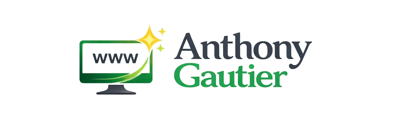 Logo Anthony Gautier, créateur de sites internet et webdesigner freelance